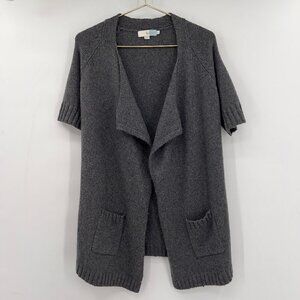 Boden Women's Wool/ Alpaca Blend Open Front Gray Cardigan Size 6